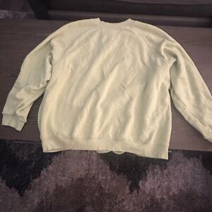 American Eagle Outfitters Women's Light Yellow Sweater